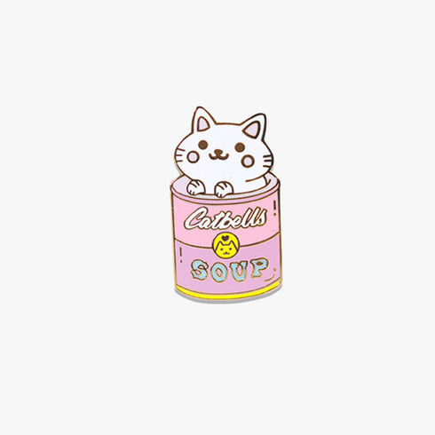 Pop Art CatBell's Soup Pin